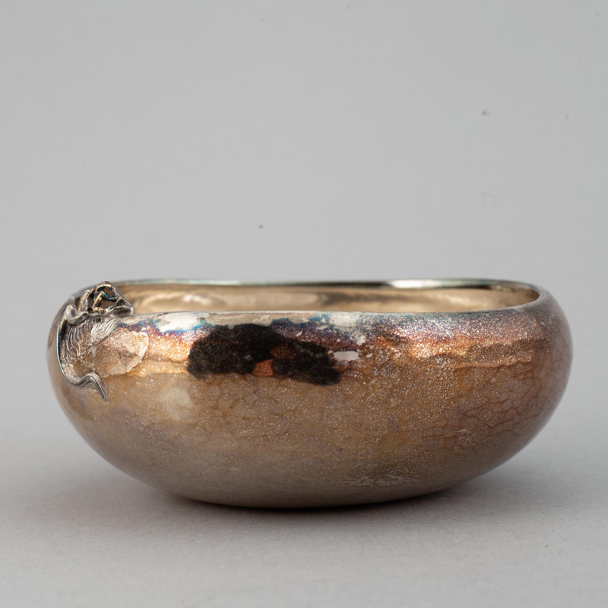 Olle ohlson, skål, silver, Stockholm, 1986.