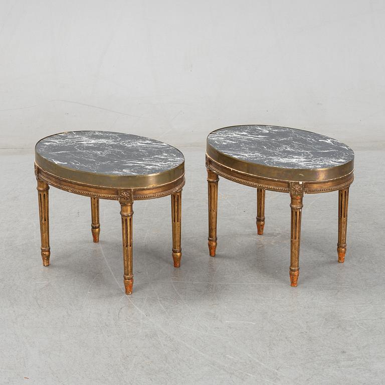 A set of Louis XVI style lounge furniture from Nordiska Kompaniet. First half of the 20th Century.