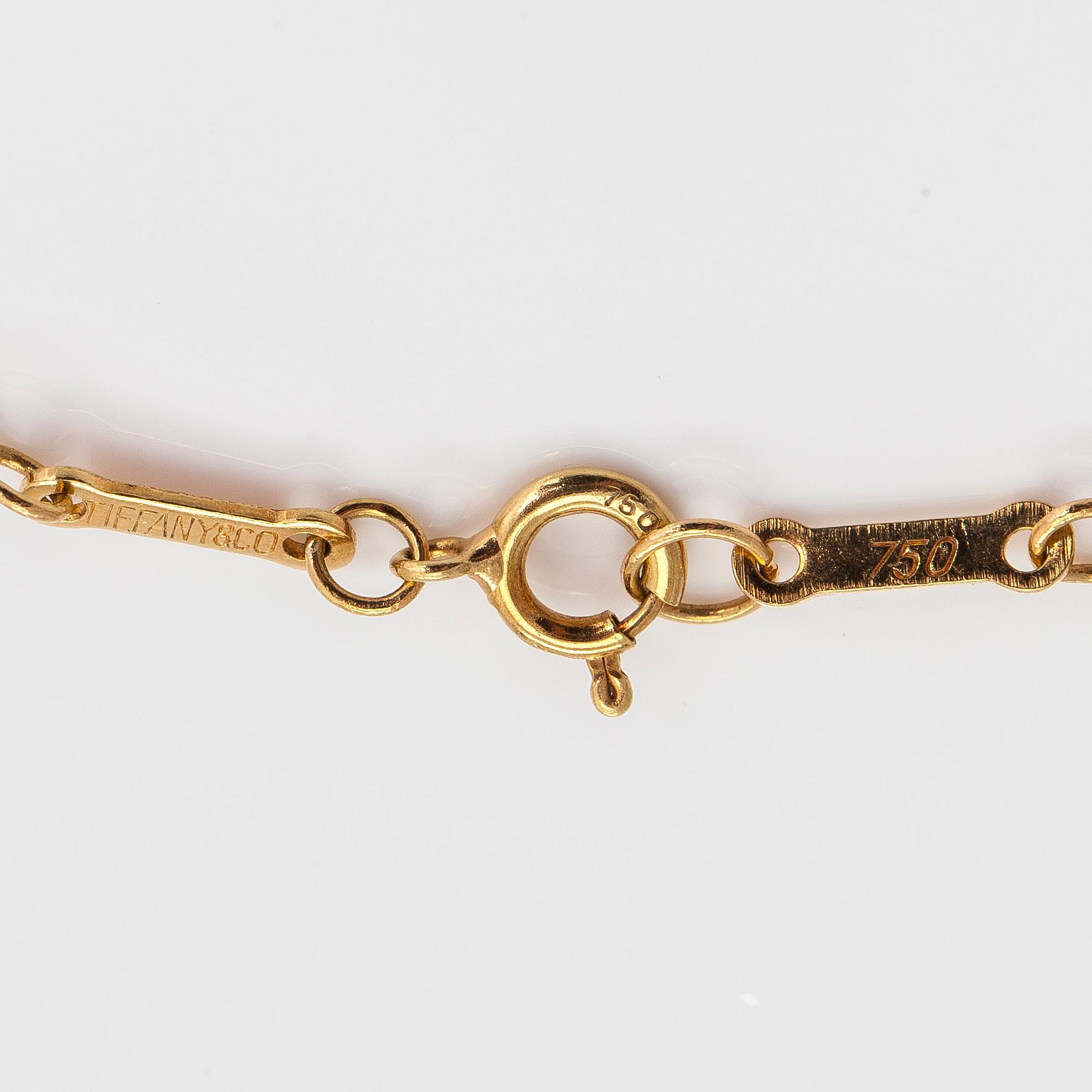 Tiffany & Co, Elsa Peretti, halsband, "Open Heart", 18K guld.