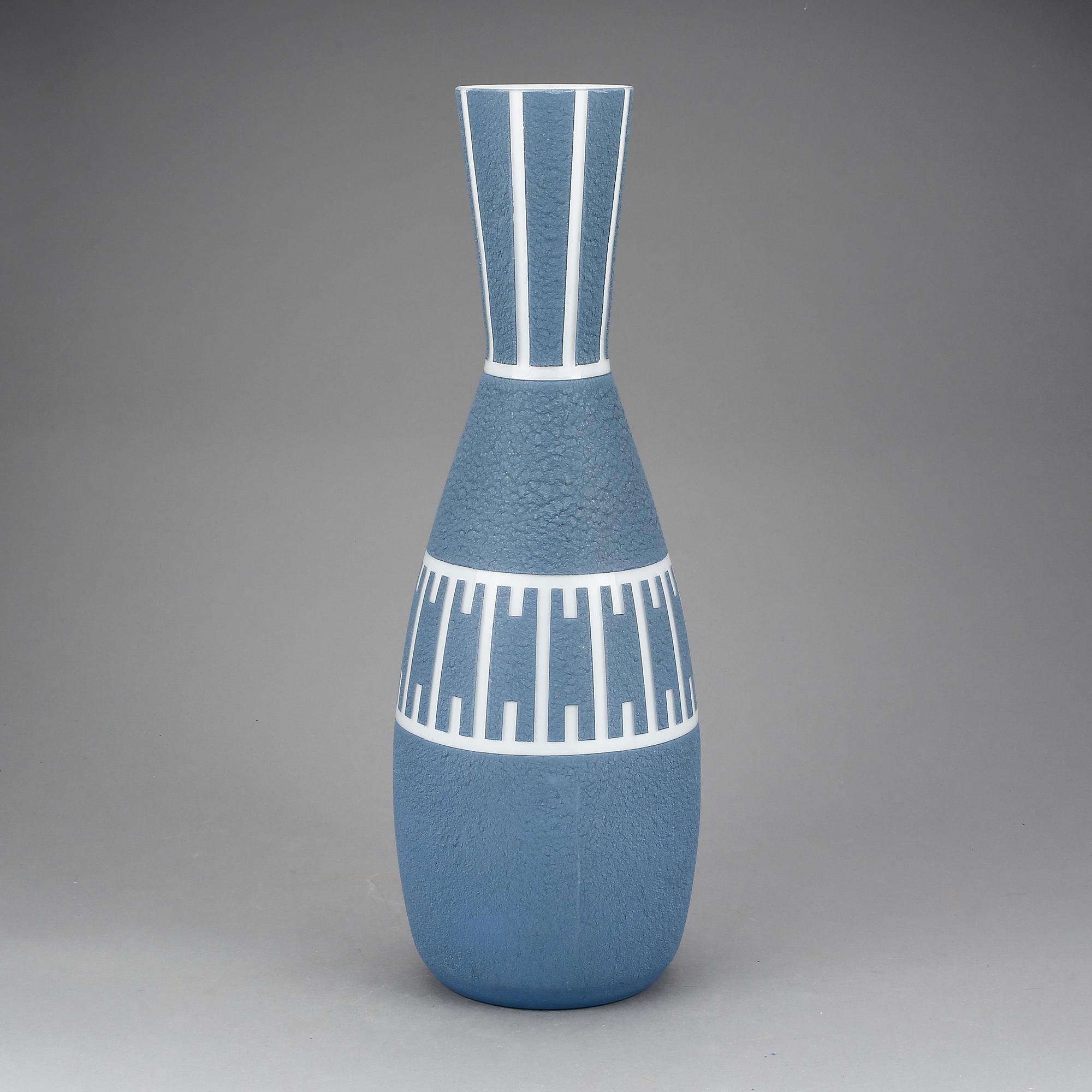 VAS, glas, Flygfors Glasbruk, formgiven för Helsingborgsutställningen H55 år 1955.