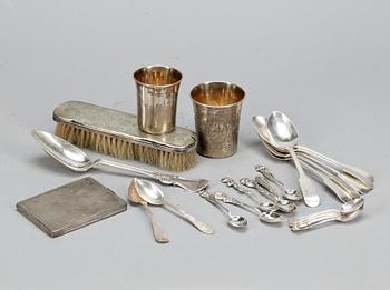 PARTI SILVER, 25 delar, bland annat Gewe Silvervarufabriken Ab, Malmö, 1952. vikt ca 673g.