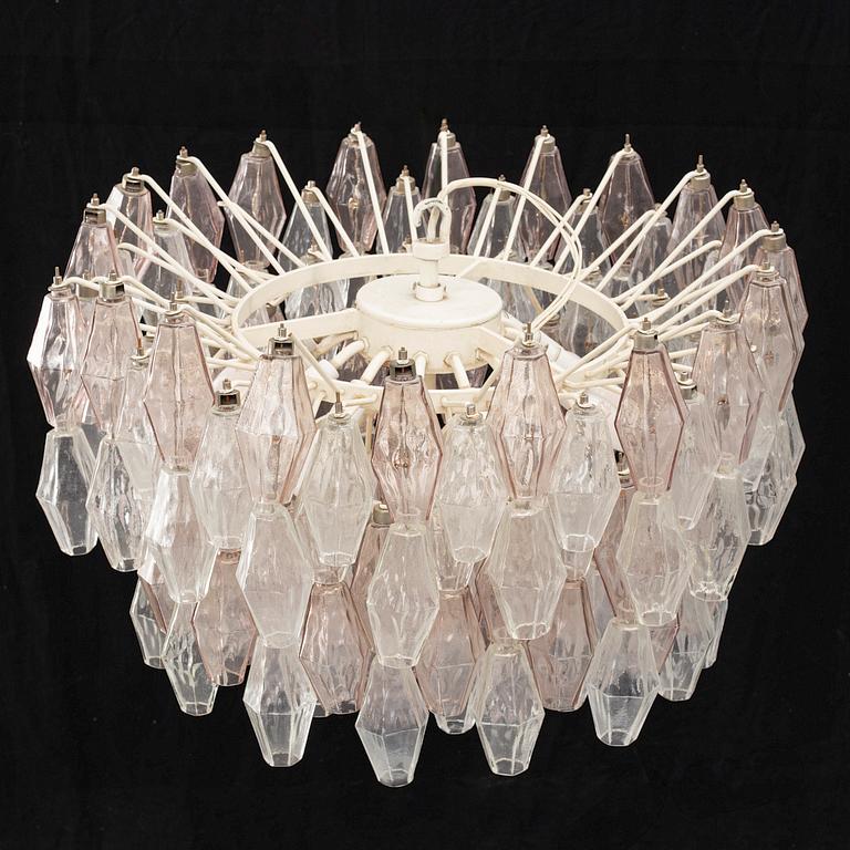 Carlo Scarpa, a ceiling light, Venini, Murano, Italy, 1960's.