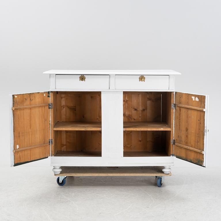 A painted Gustavian style sideboard, late 19th Century.