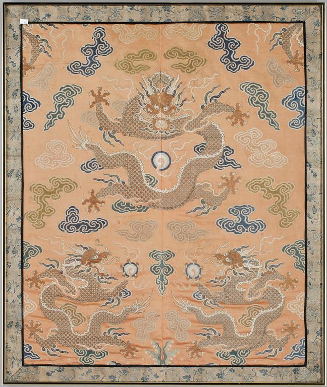 SIDENBRODERI, Kina, Qing dynastin, 1800-tal.