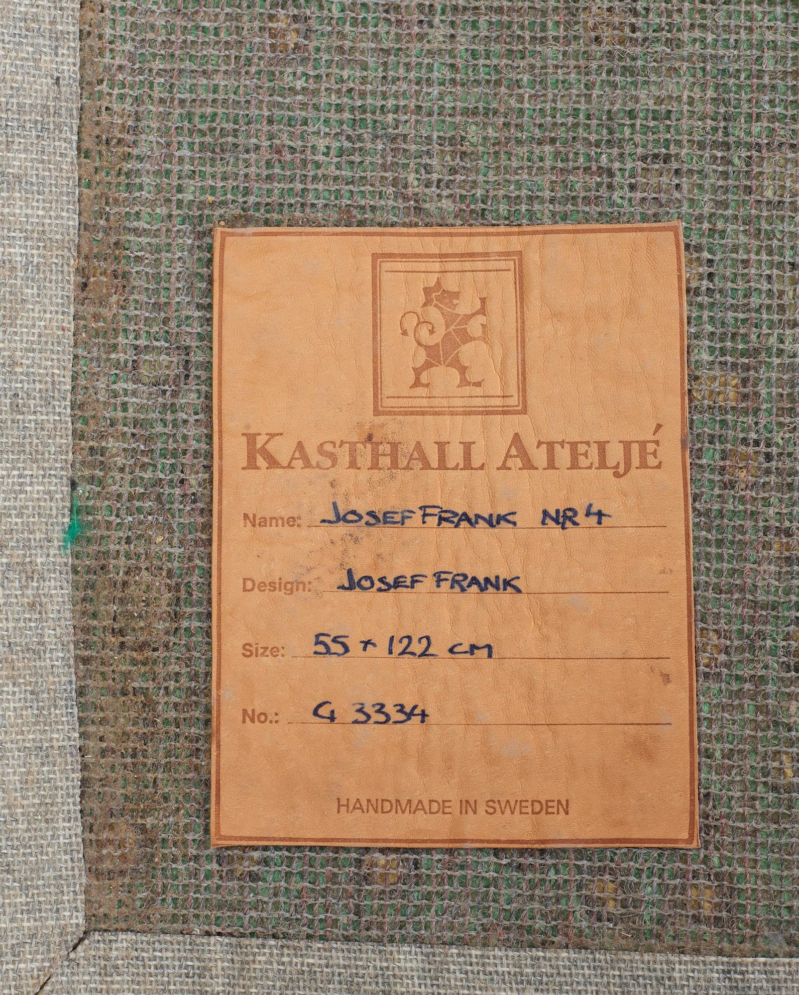 RUG. "Matta Frank nr 4". Tufted. 121 x 54 cm. Kasthall Ateljé.