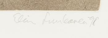 Elina Luukanen, etching, 2 pcs, signed and dated -98 and -00, numbered 24/60 and II/XXV.
