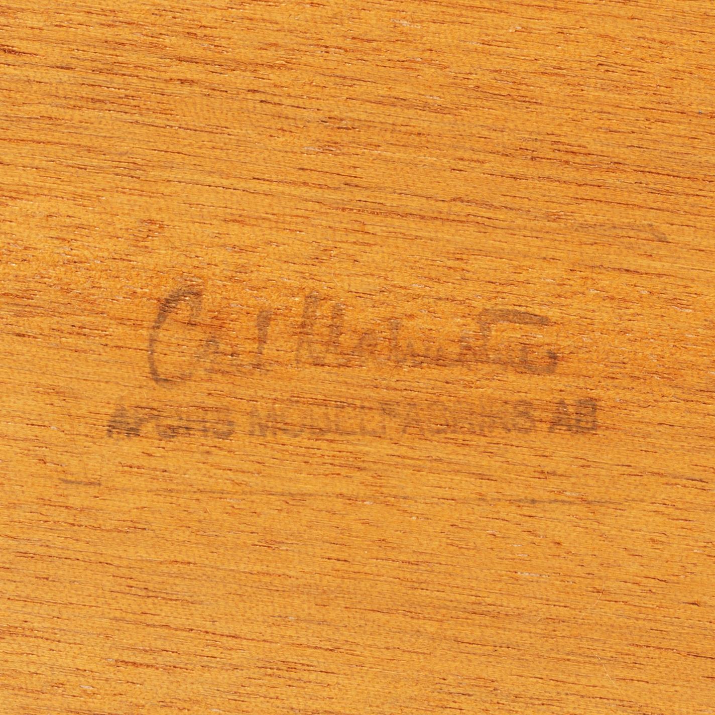 A Carl Malmsten 9-peice "Ambassaör" birch dining suite. Åfors Möbelfabrik.