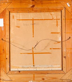 JOHAN FREDRIK TUHKANEN, olja på skiva, signerad.