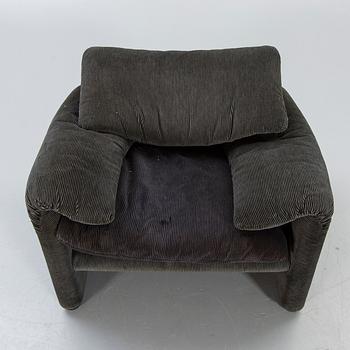 Vico Magistretti, armchair "Maralunga", Cassina late 20th century.