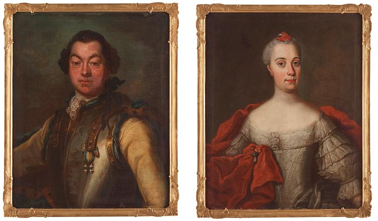 Johan Stålbom, "Christian Joachim Klingspor" (1714-1778) & his spouse "Helena Christina Klingspor" (née De Besche) (1730-1765).