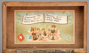 CYLINDERSPELDOSA, Schweiz, daterad 1840.