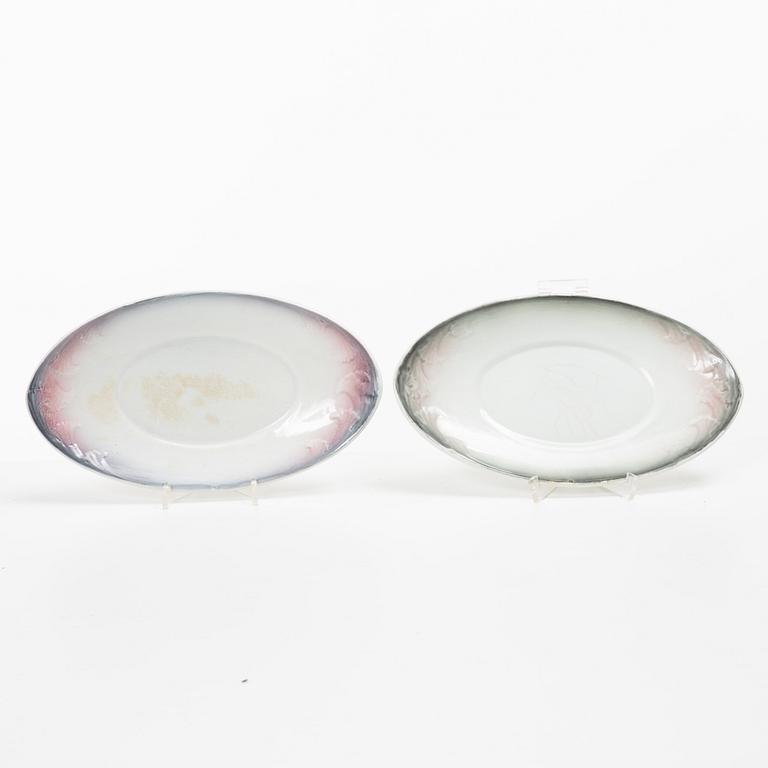 Såskannor, ett par, flintgods. Göteborg, omkring 1900.