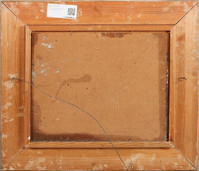 KNUT NORMAN, olja på pannå, signerad.