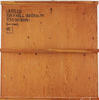 FORD BECKMAN, Polyptych, mounted canvas. Signed Ford Beckman and dated 88 on verso.