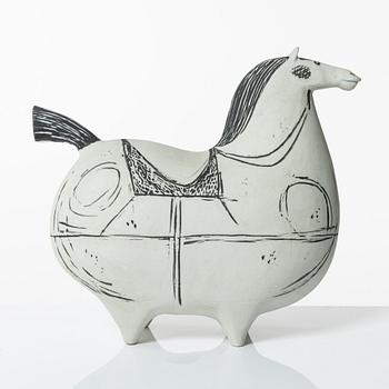 Stig Lindberg, figurin, stengods, "Springare", Gustavsbergs studio.
