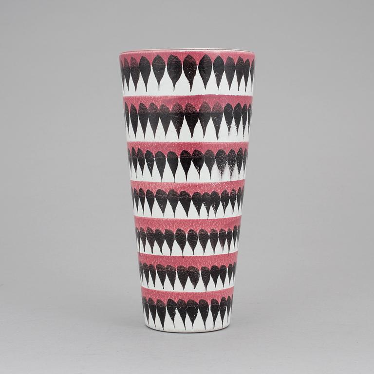 STIG LINDBERG, vase, pottery, Gustavsbergs studio.