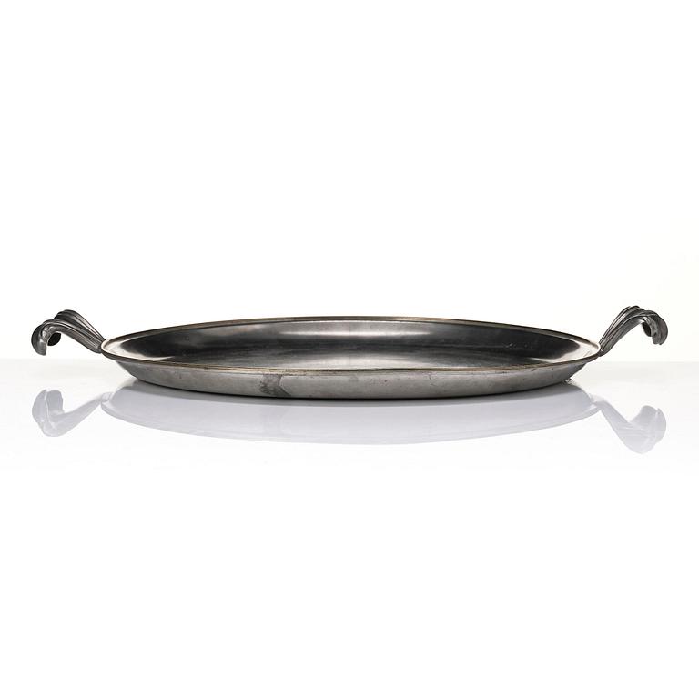 Firma Svenskt Tenn, a pewter tray, Stockholm, 1928.