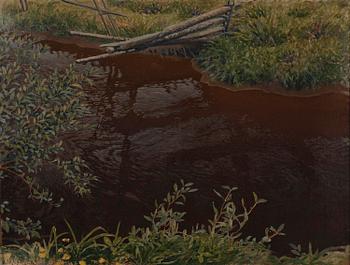 749. Gustaf Fjaestad, Spring brook.