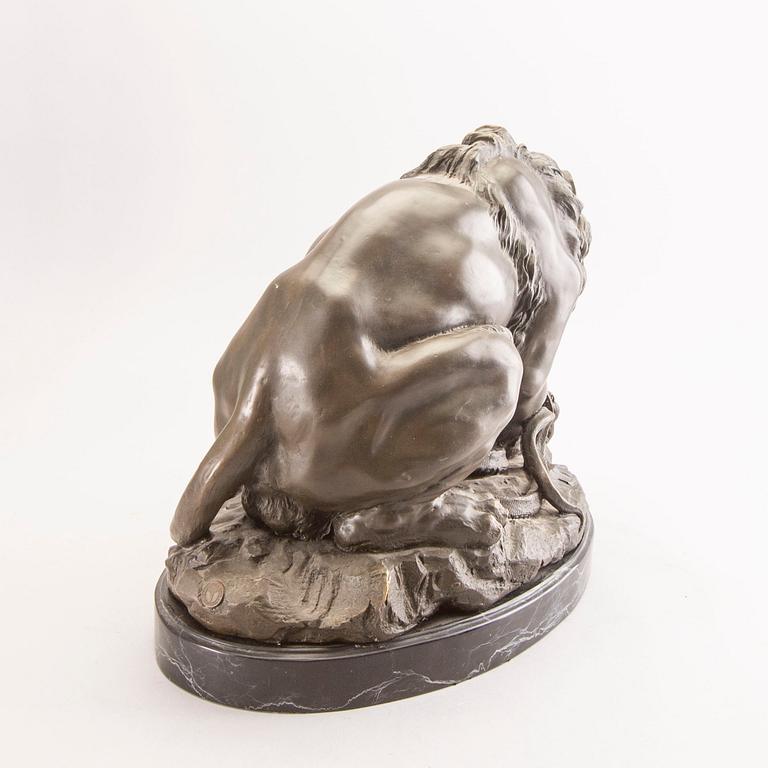 Antoine Louis Barye, after signed bronze sculpture.