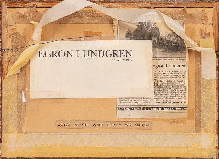 Egron Lundgren, Lord Clyde and Staff on the March.