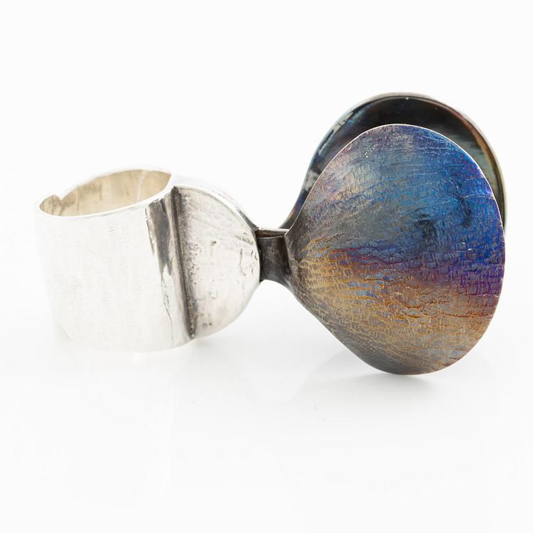 Bernd Janusch, a ring, silver, Stockholm 1998.