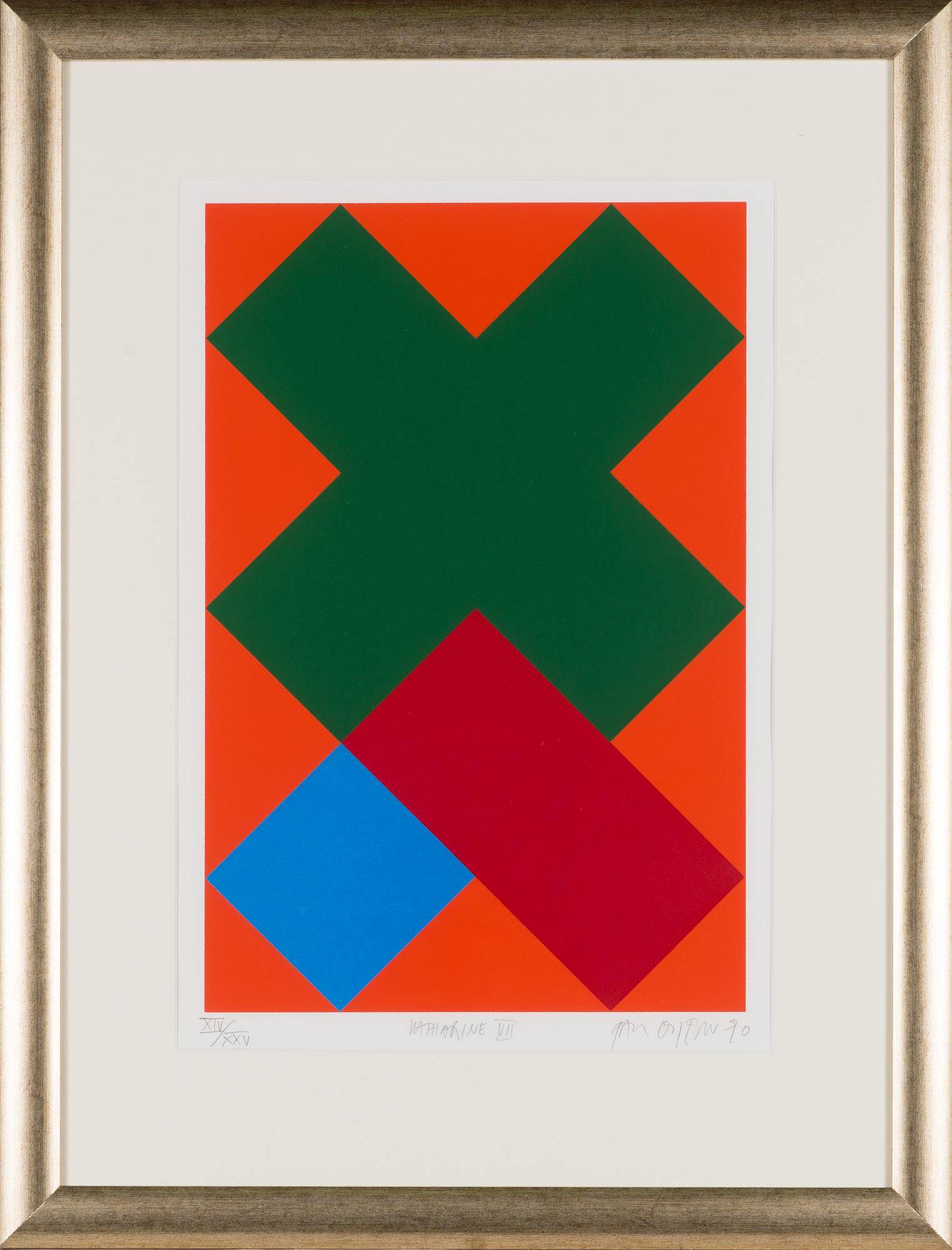 Paul Osipow, serigrafia, signeerattu ja päivätty -90, numeroitu XIV/XXV.