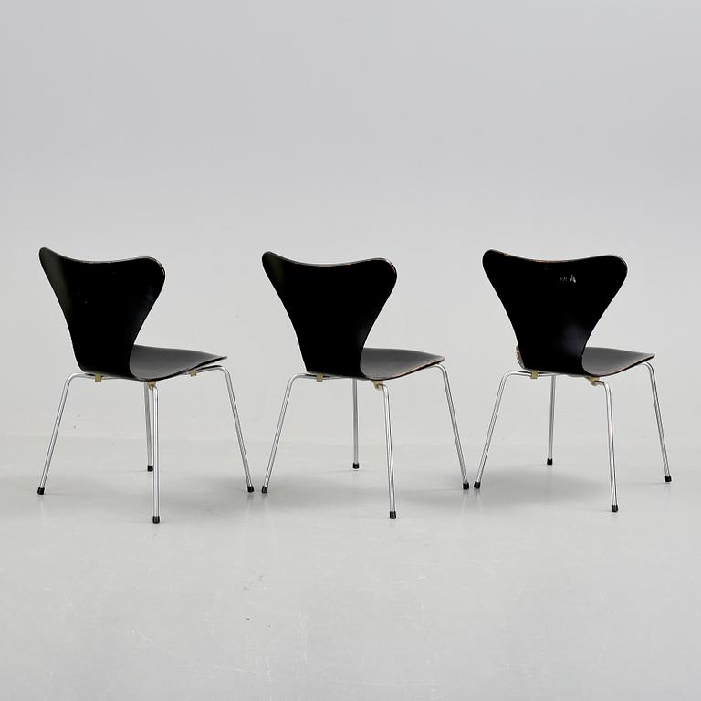 STOLAR, 3 st, "Sjuan", Arne Jacobsen, Fritz Hansen.