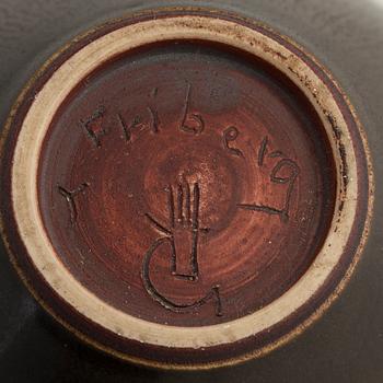 Berndt Friberg, vase, stoneware, Gustavsberg's studio, 1954.