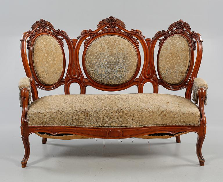 SOFFA, nyrokoko, 1800-talets andra hälft.