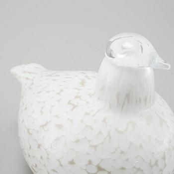 FÅGLAR, 2 st, glas, Oiva Toikka, Nuutajärvi, Iittala, 1900-talets andra hälft,