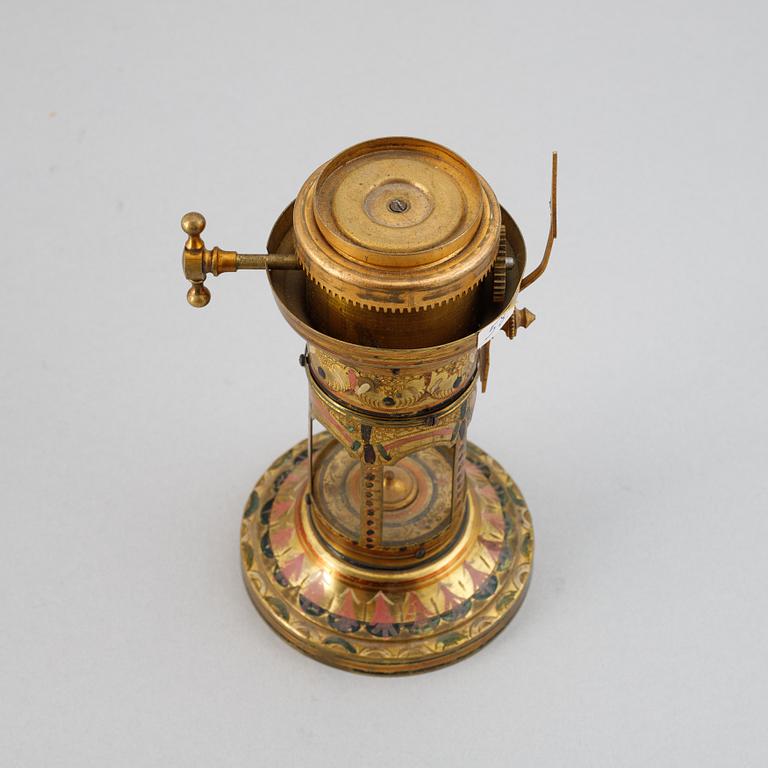 A late 19th Century night-light clock.