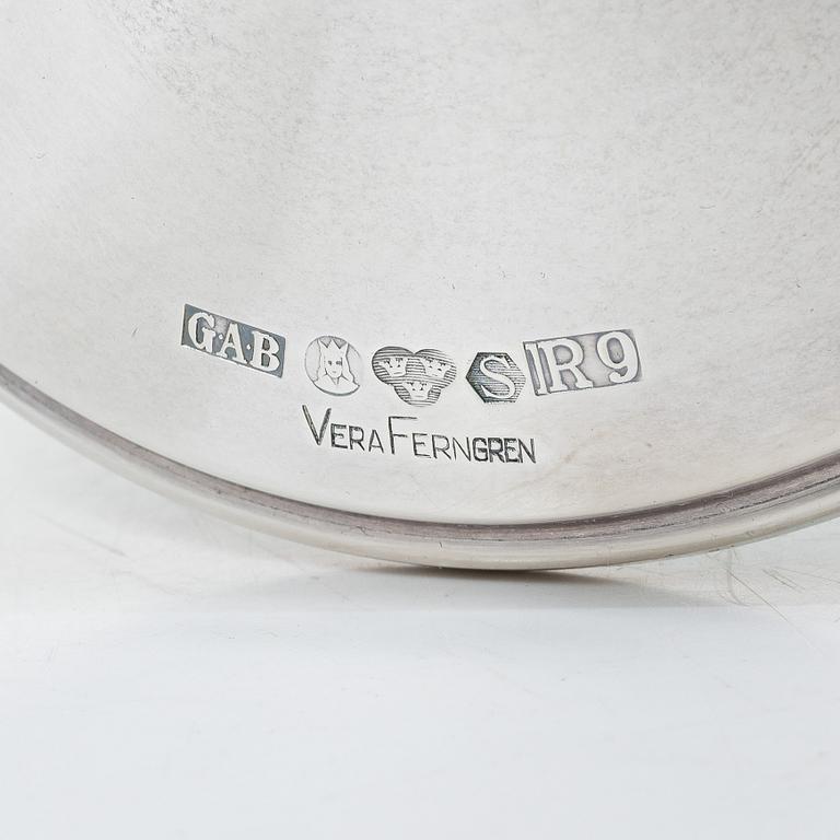 Vera Ferngren, A pair of silver candlesticks, company Guldsmedsaktiebolaget, Stockholm, Sweden 1967.