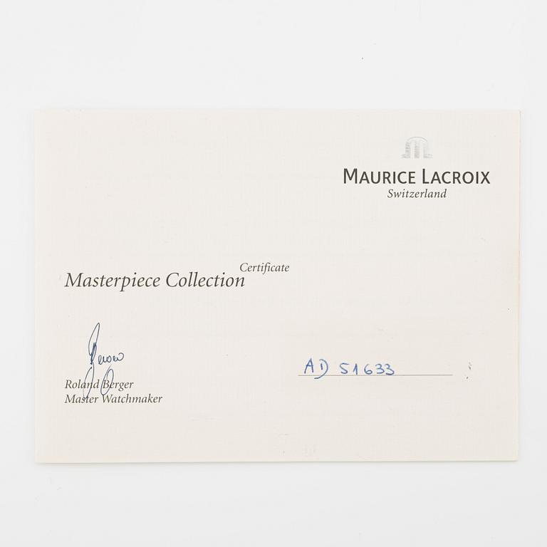 Maurice Lacroix, Masterpiece, Retrograde Calendar Power Reserve, wristwatch, 43 mm.