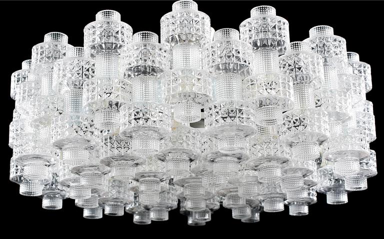 GERT NYSTRÖM, taklampa, "Festival", Fagerhult, 1900-talets andra hälft. Höjd ca 30 cm.