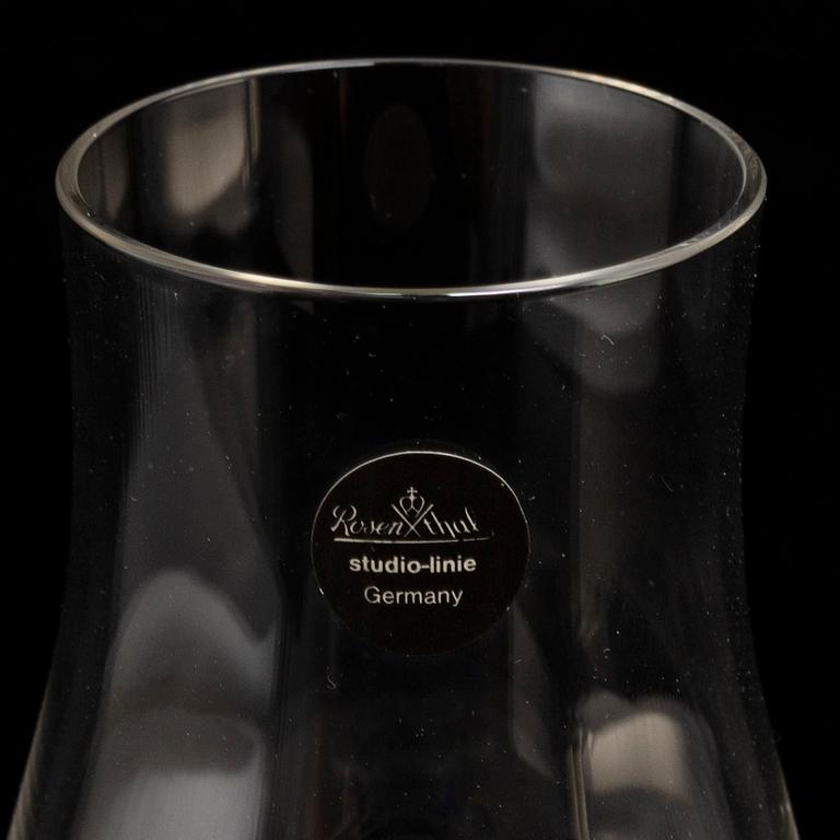 ROSENTAHL, glasservisdelar,  11 + 4st, "Medusa", Versace för Rosenthal.