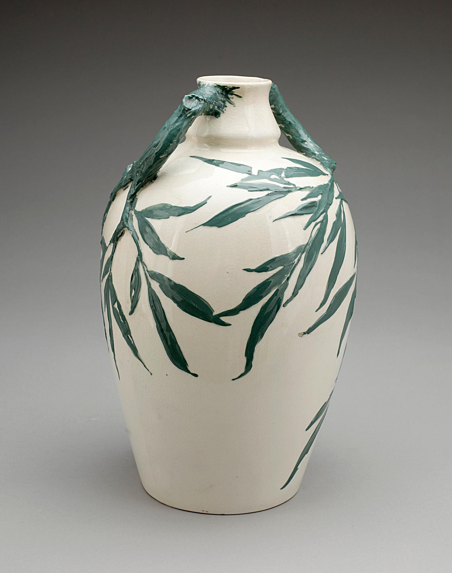 VAS, flintgods, Gunnar Wennerberg, Gustafsberg, omkring 1900, sign undertill.