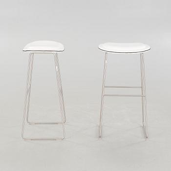 JASPER MORRISON, barstolar, ett par, "High pad stool", Cappelini, 2000-tal.