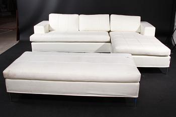 HÖRNSOFFA MED PALL, "V-louge", Offecct.