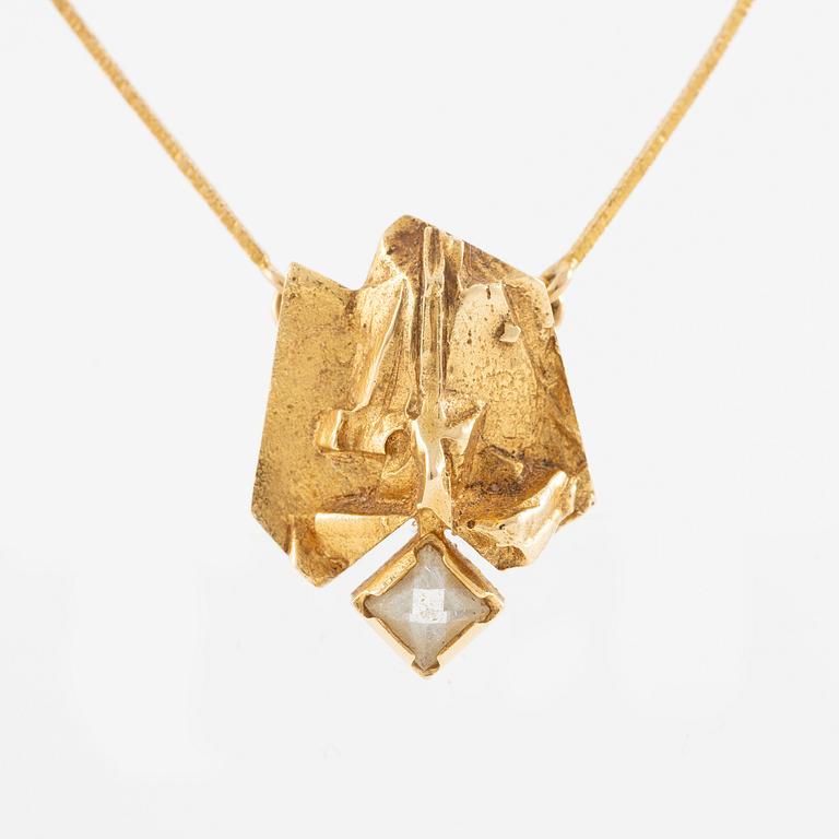 Björn Weckström, necklace, "Lompolo", 18K gold.