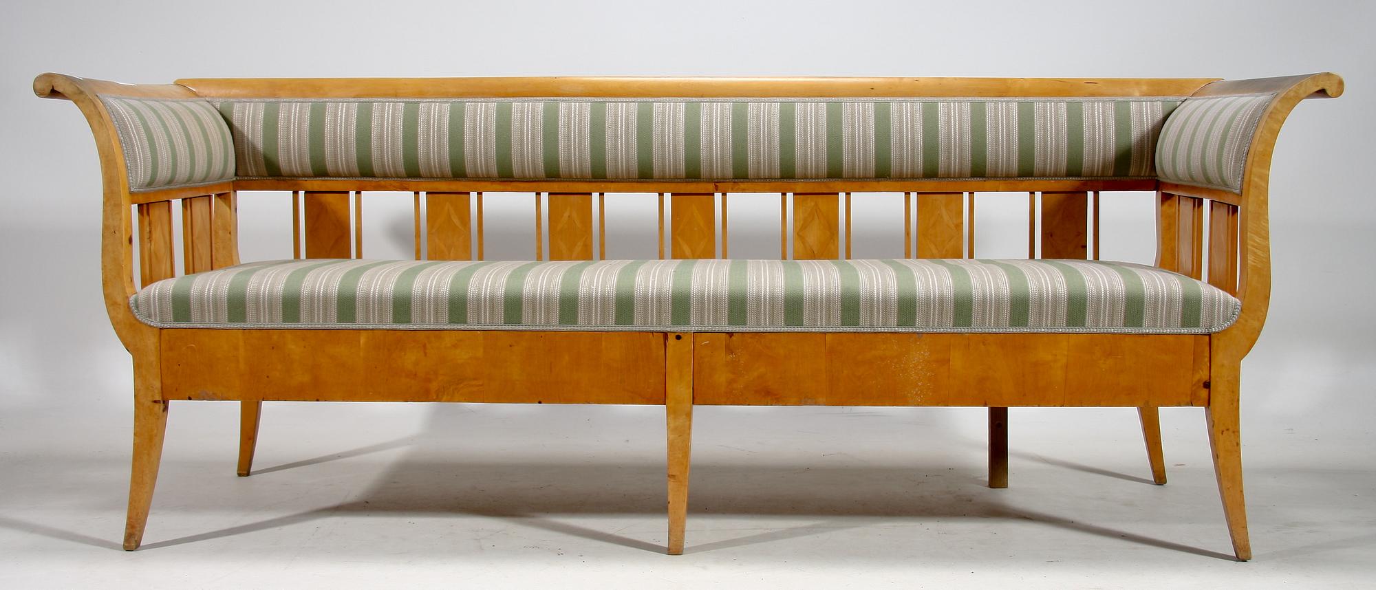 SOFFA samt STOLAR, ett par, biedermeier, 1800-talets mitt.