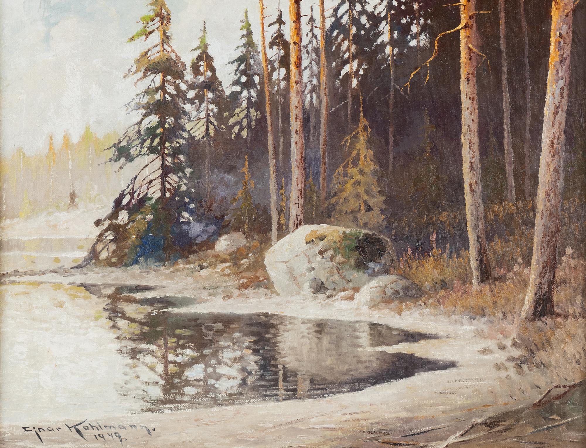 Ejnar Kohlmann, oil on canvas, signed and dated 1949.
