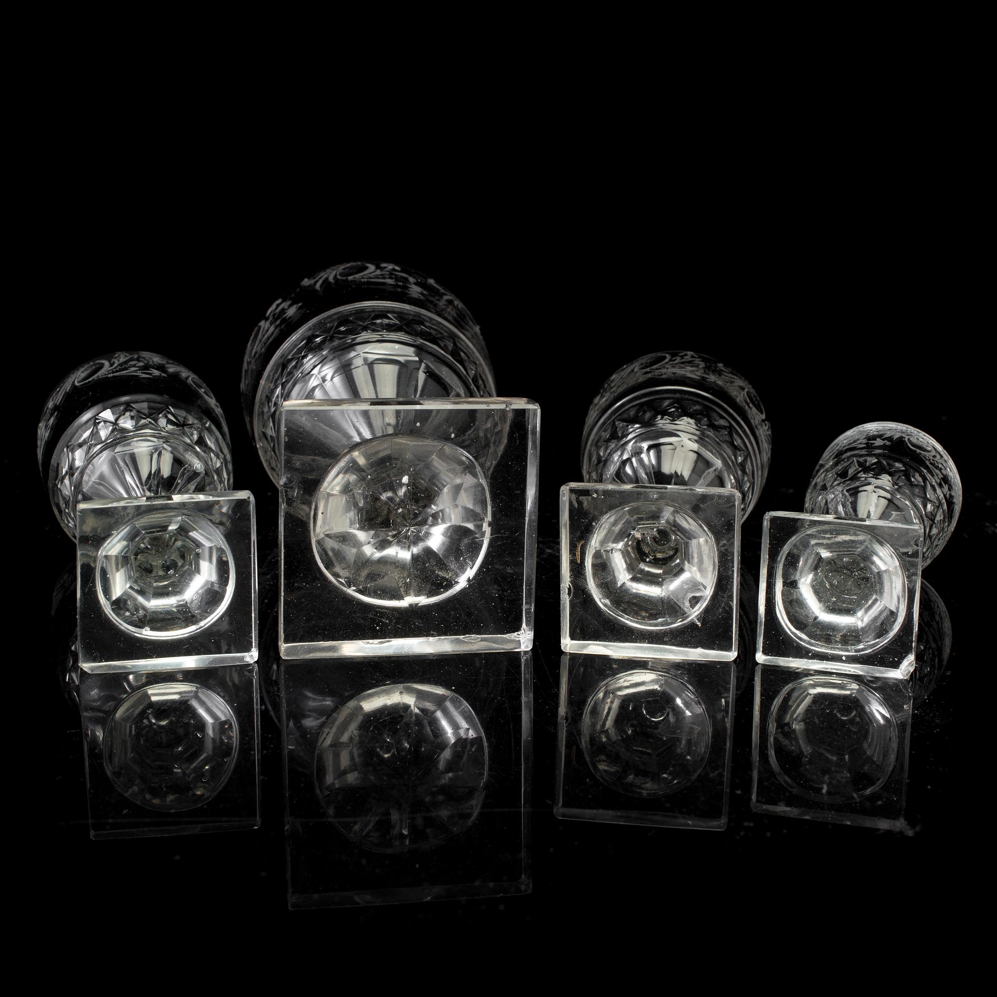 15 19th Century glasses.