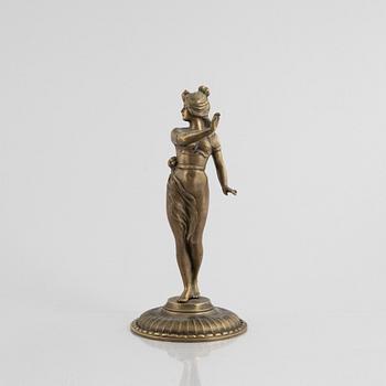 A decorative bronze sculpture, Art Nouveau, circa 1900.
