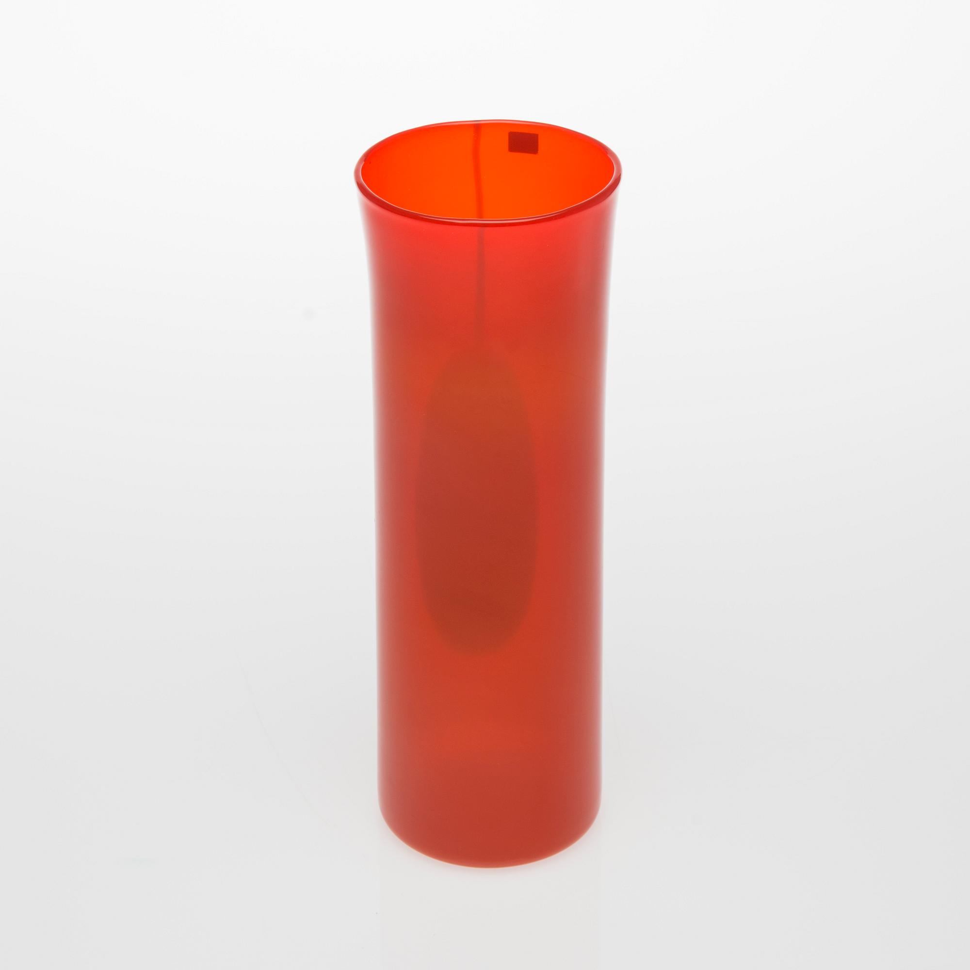 VAS, glas, signerad Heikki Orvola Nuutajärvi Notsjö. 1970-talets början.