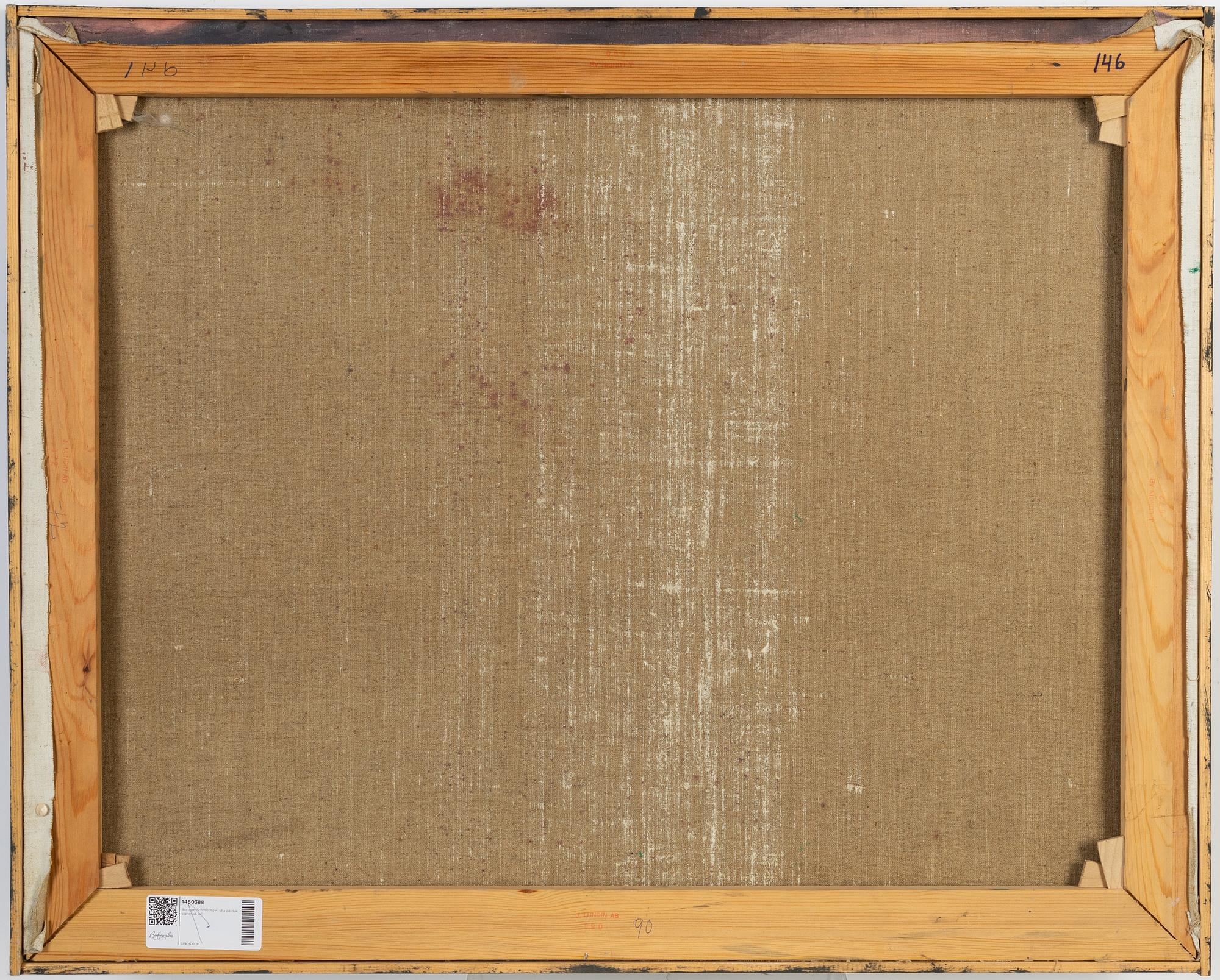 Bertram Schmiterlöw, oil on canvas, signed.