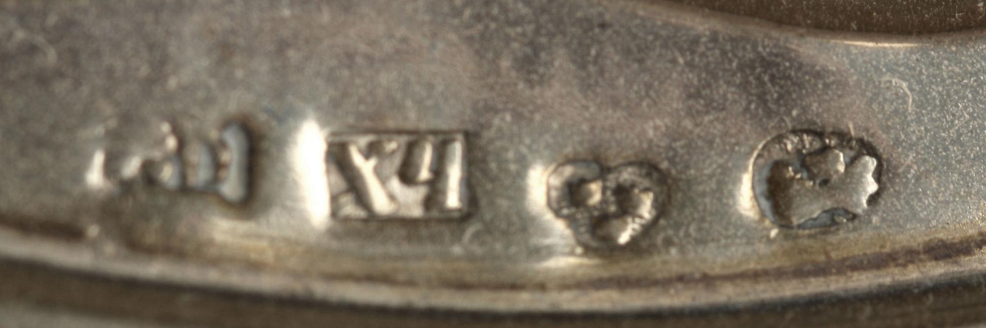 UPPSATSFAT, silver, nyrokoko, Gustav Dahlgren, Malmö, 1840. 380 gr.