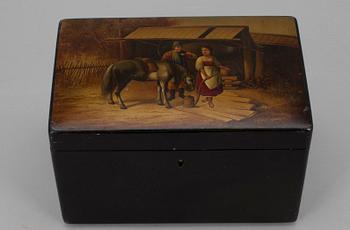 SKRIN, lackarbete, Vishnyakov, Ryssland, kring 1900.