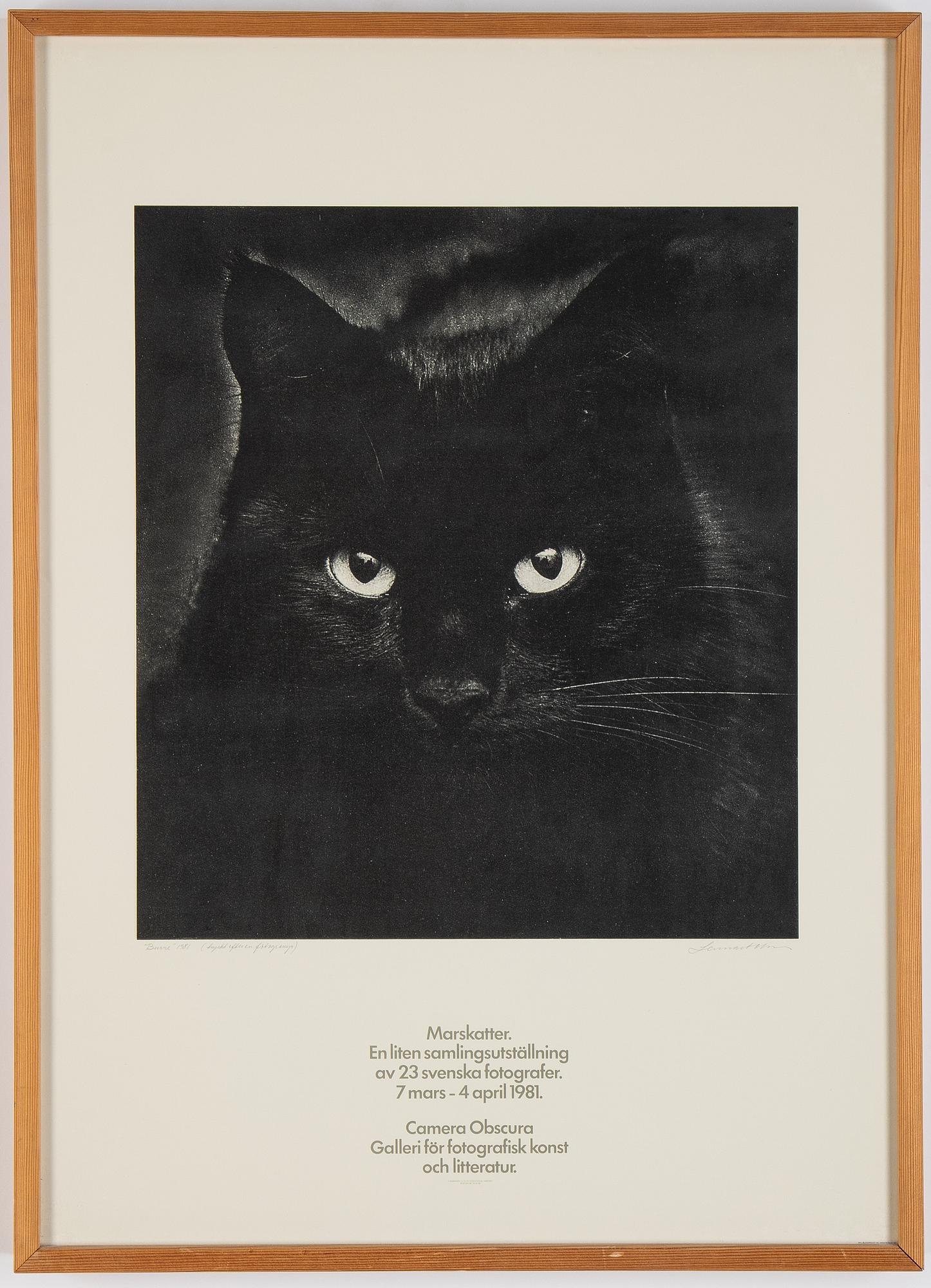 Edouard Boubat and group exhibition with Swedish photographers, 2 exhibition posters from Camera Obscura 1981.