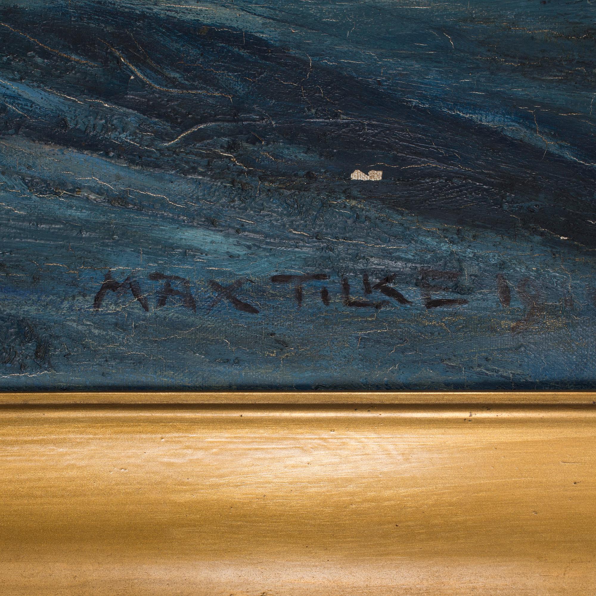 MAX TILKE, oil on canvas, signed Max Tilke and indistinctly dated.