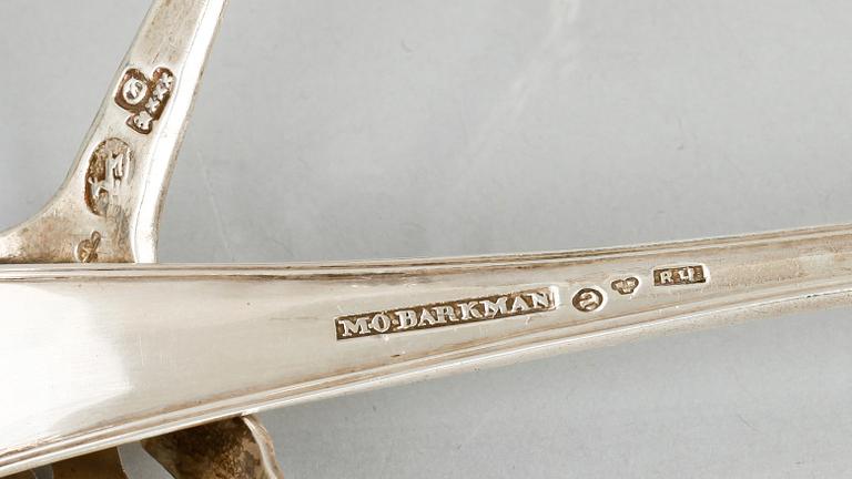STRÖSKEDAR, 4 st, silver, 1700/1800-tal. Tot vikt 150 g.